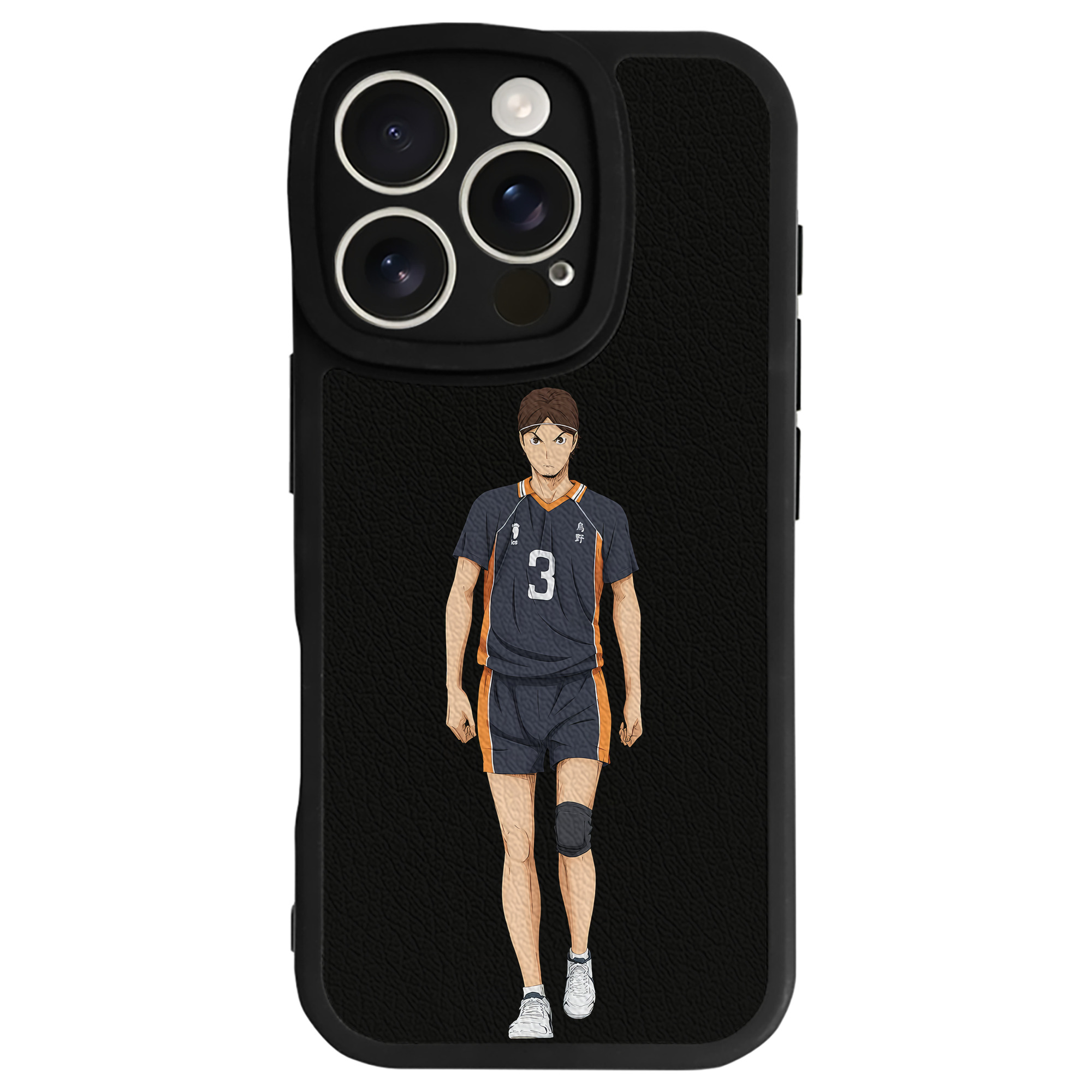 （画像用） ハイキュー!! Haikyu!! 【iPhone 16シリーズ対応】シリコンスマホケース（レザー調） 材質：シリコン